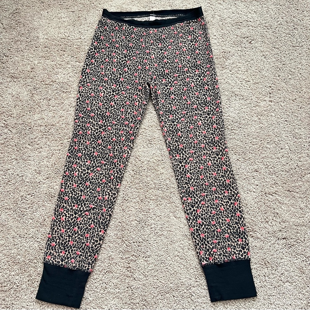 Victoria's Secret Leopard Print Thermal Loungewear Jogger Pajama Pants Size M